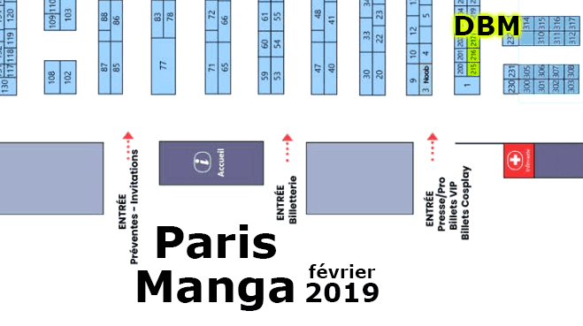 Plan Paris Manga DBM
